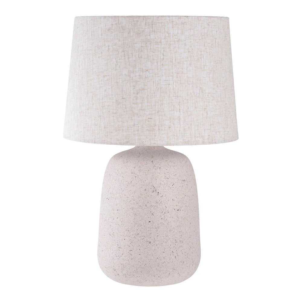 Lampada da tavolo color crema con paralume in tessuto (altezza 47 cm) Croft - House Nordic | Abat-jour e lampade da tavolo