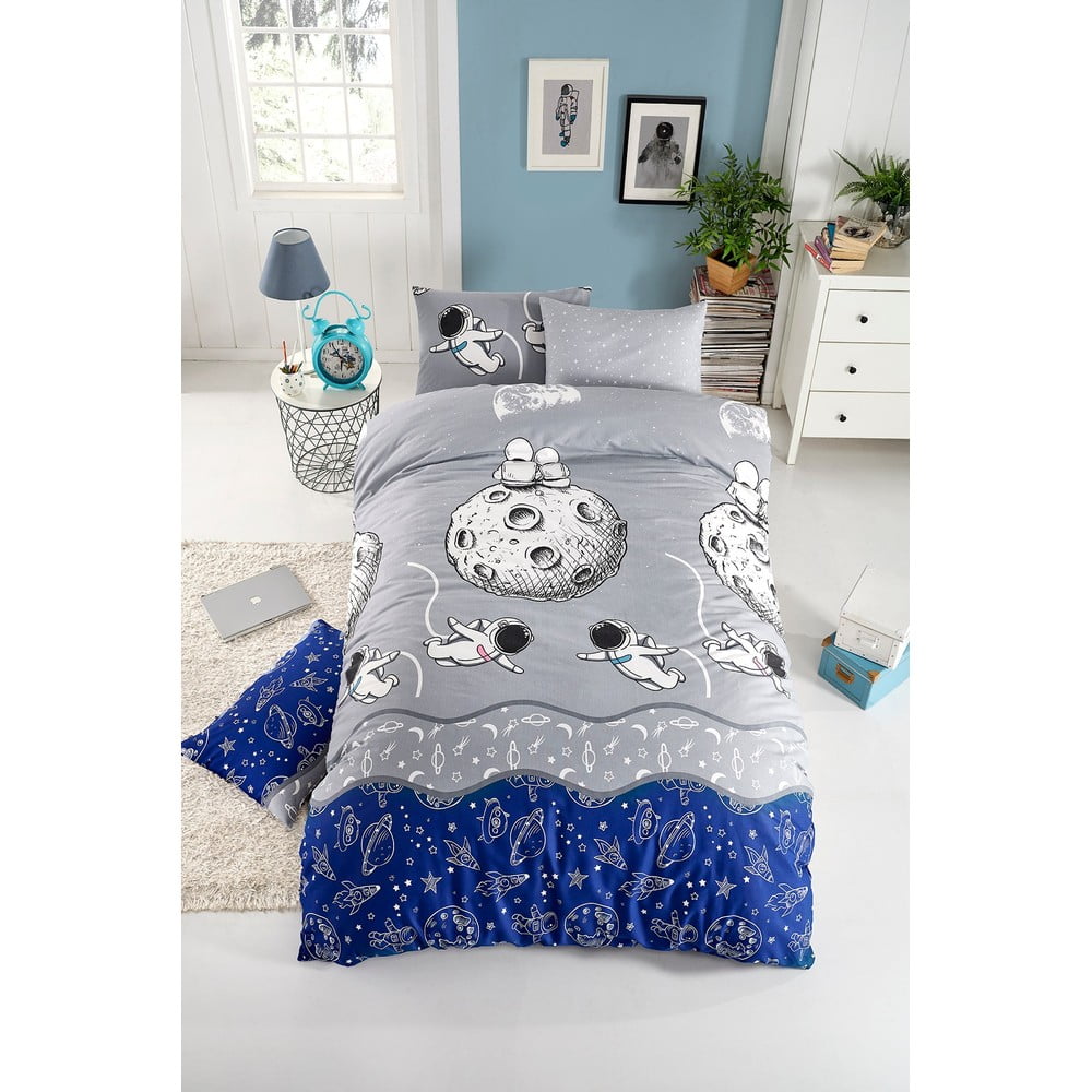 Biancheria da letto per bambini per letto singolo 140x200 cm Space – Mijolnir | Biancheria da letto per bambini