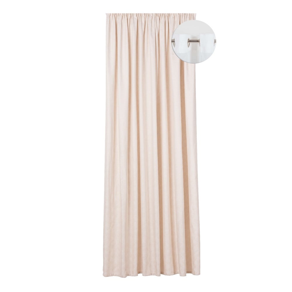 Tenda color crema in jacquard 140x245 cm Paco – Mendola Fabrics | Tende