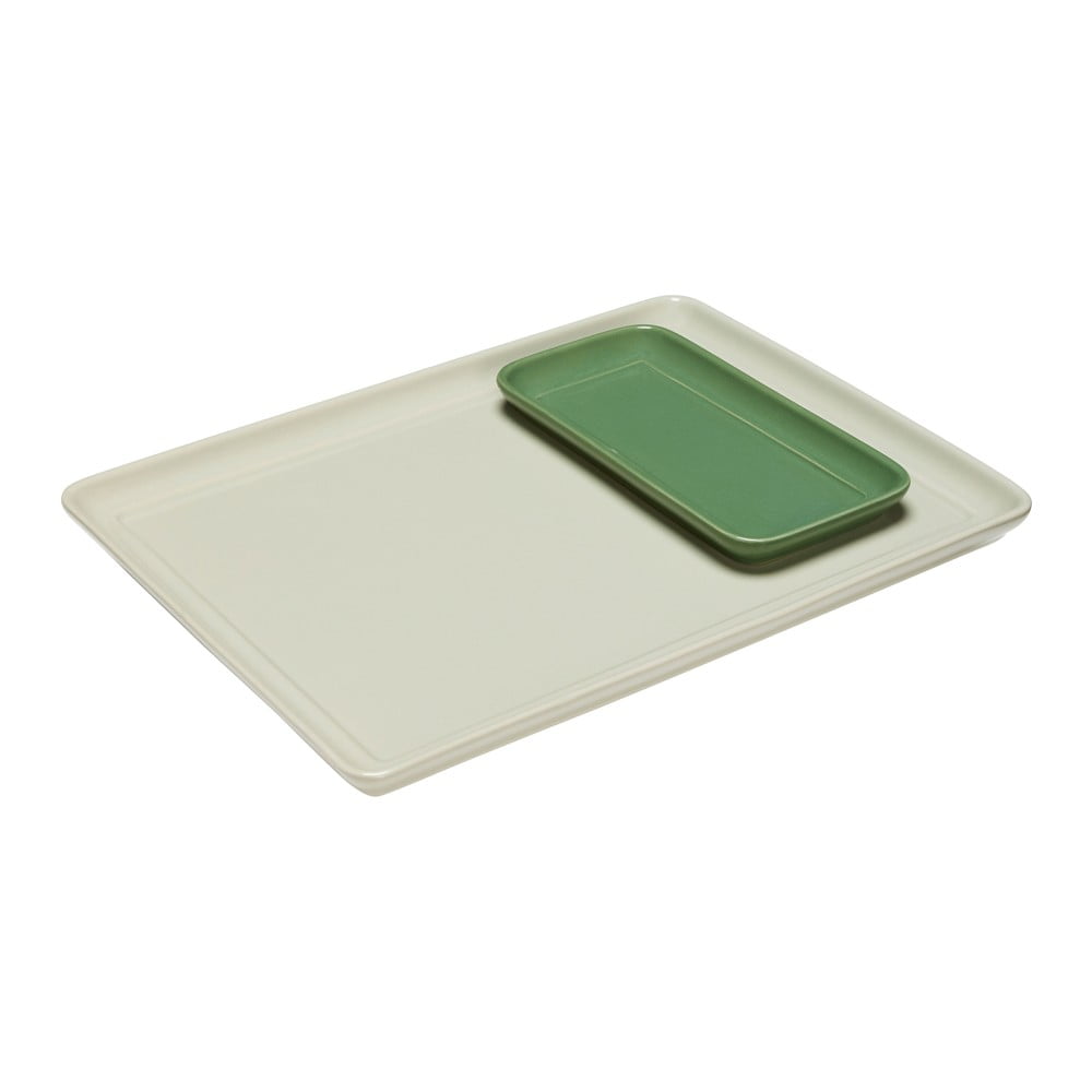 Set di vassoi decorativi in ceramica 2 pz 26x35 cm Amare – Hübsch | Sottobicchieri decorativi