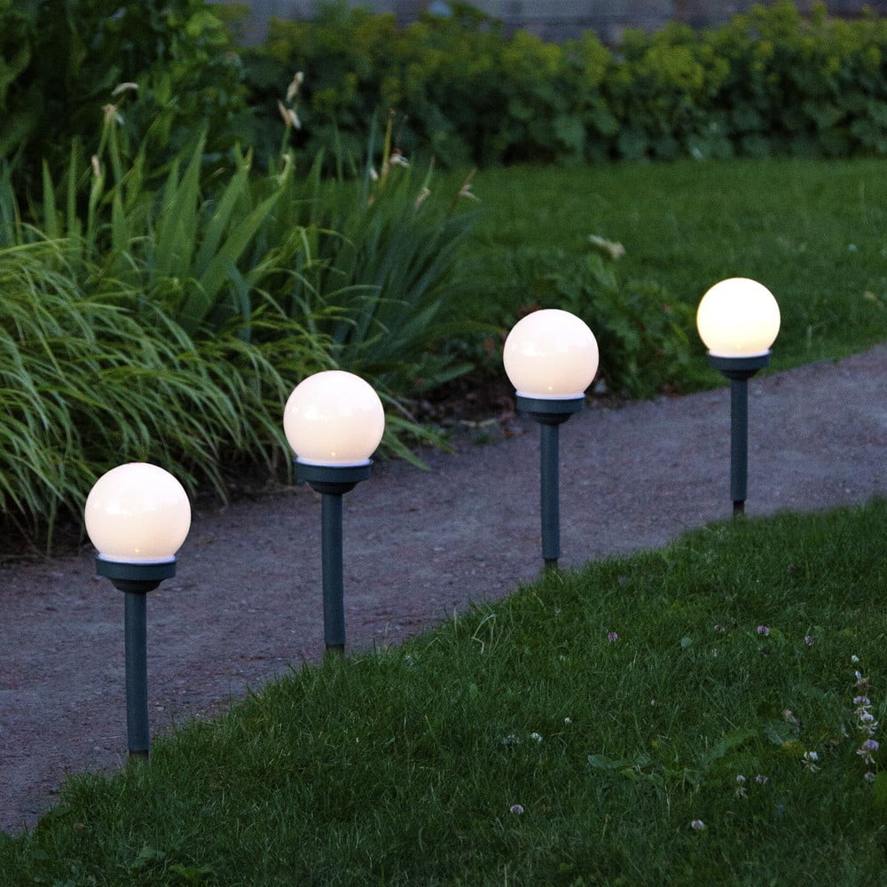 Set di 4 luci solari da esterno, altezza 27 cm Globus - Star Trading | Illuminazione da esterno