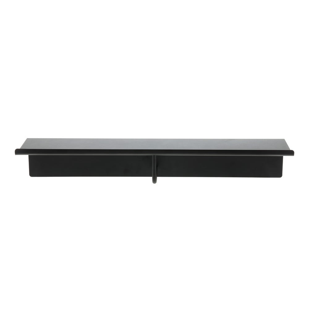 Attaccapanni da parete nero in acciaio con scaffale 21,5 cm A-Coat – Zone | Attaccapanni