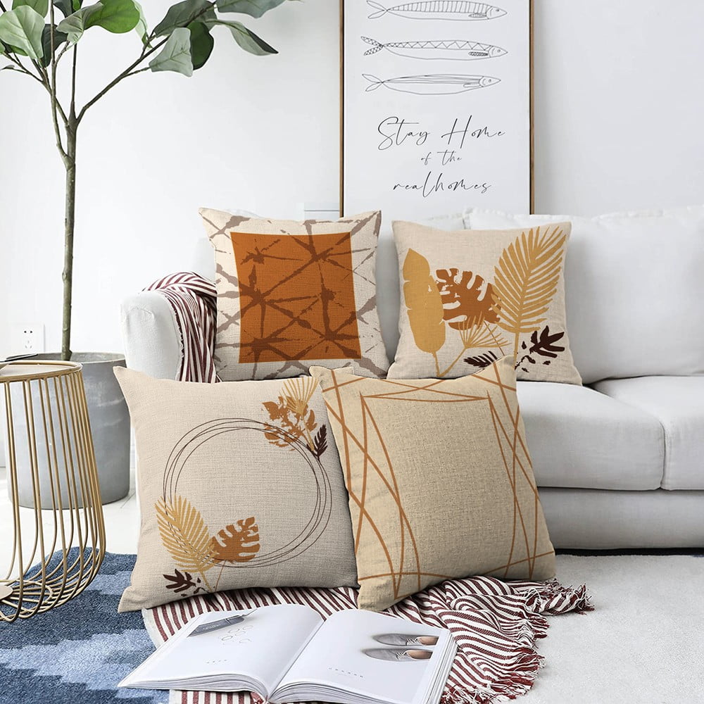 Set di 4 federe Neutro, 55 x 55 cm - Minimalist Cushion Covers | Federe