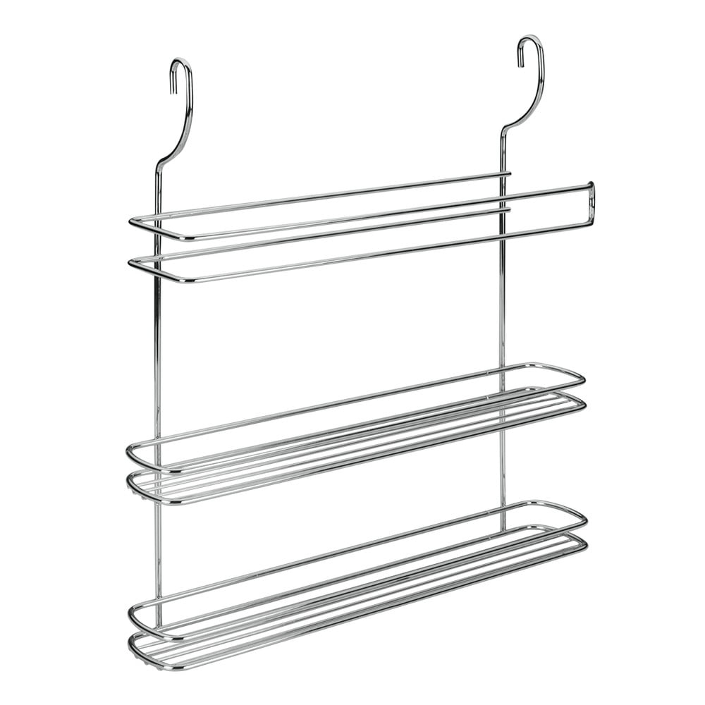 Supporto da appendere per asciugamani da cucina in acciaio cromato color argento Lonardo - Metaltex | Portarotoli da cucina