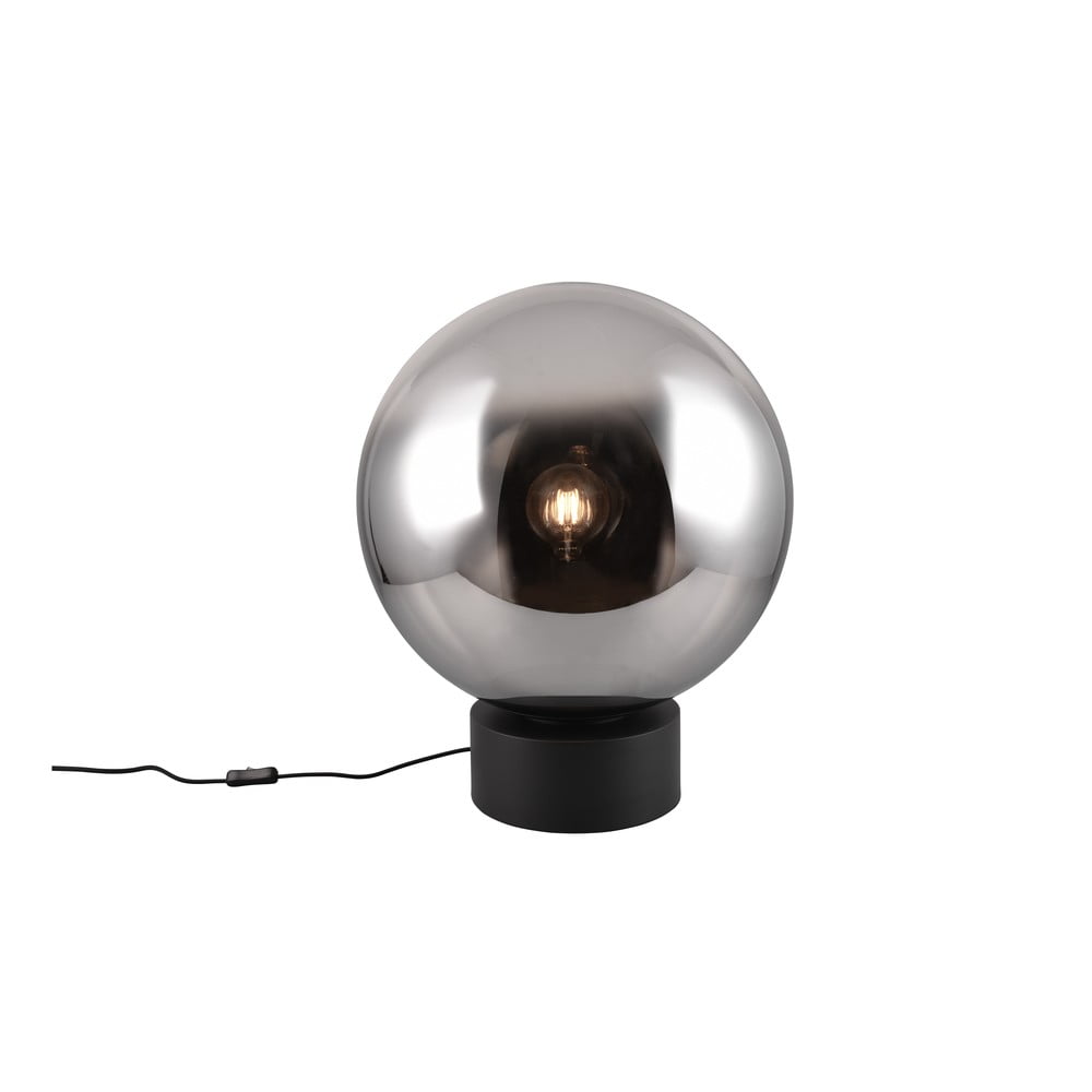 Lampada da tavolo a LED nera con paralume in vetro (altezza 60 cm) Cipallone - CINQUE | Abat-jour e lampade da tavolo
