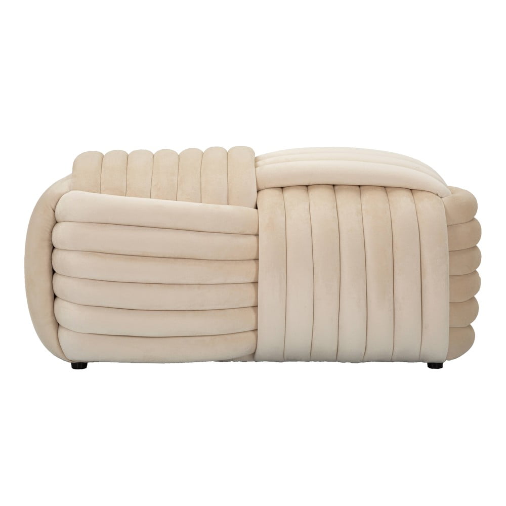 Panchina in velluto crema Softy - Mauro Ferretti | Panche