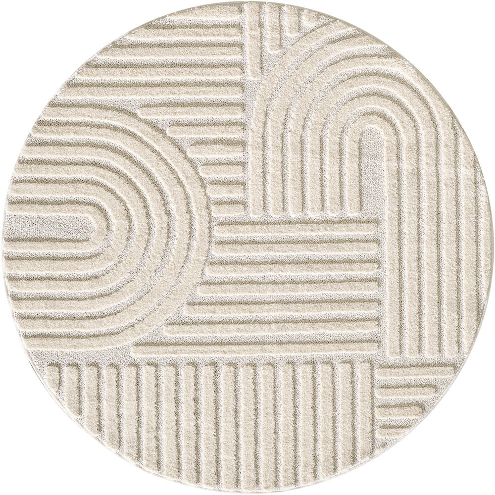Tappeto rotondo crema ø 160 cm Art - Ayyildiz Carpets | Tappeti