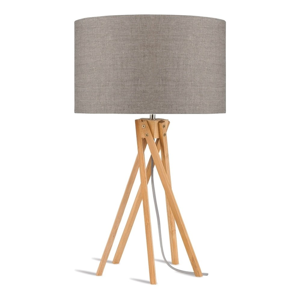 Lampada da tavolo con paralume beige e struttura in bambù Kilimanjaro - Good&Mojo | Abat-jour e lampade da tavolo