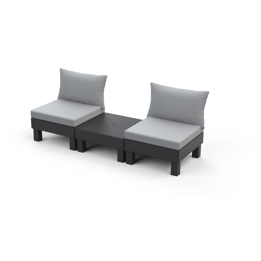 Set da giardino grigio per 2 persone Cantara - Keter | Set di mobili da giardino