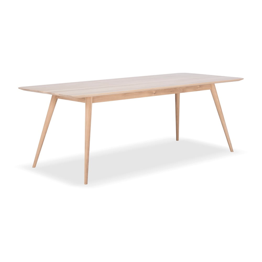 Tavolo da pranzo in legno massiccio di quercia , 220 x 90 cm Stafa - Gazzda | Tavoli da pranzo