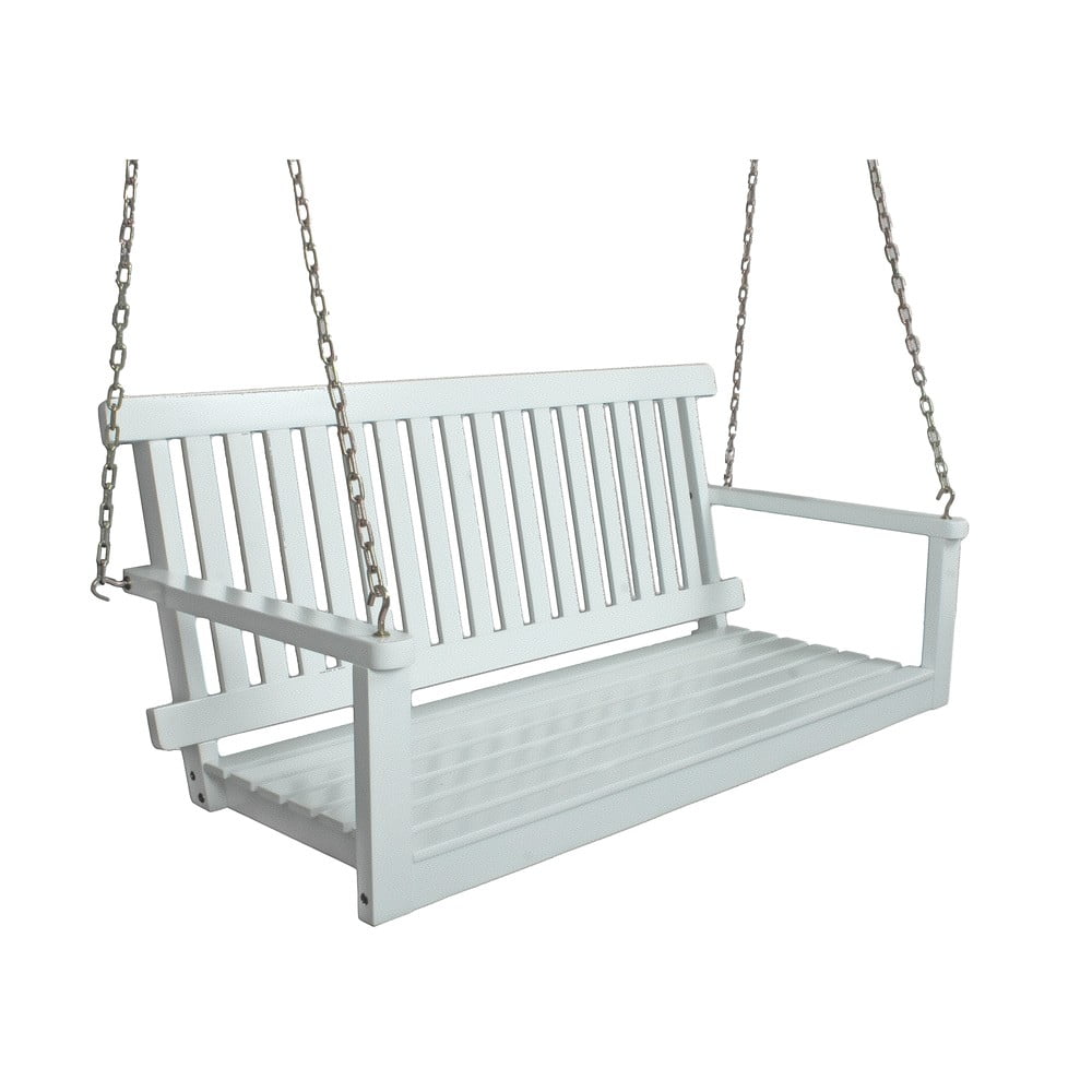 Altalena da giardino in legno bianco Augusta - Garden Pleasure | Dondolo da giardino