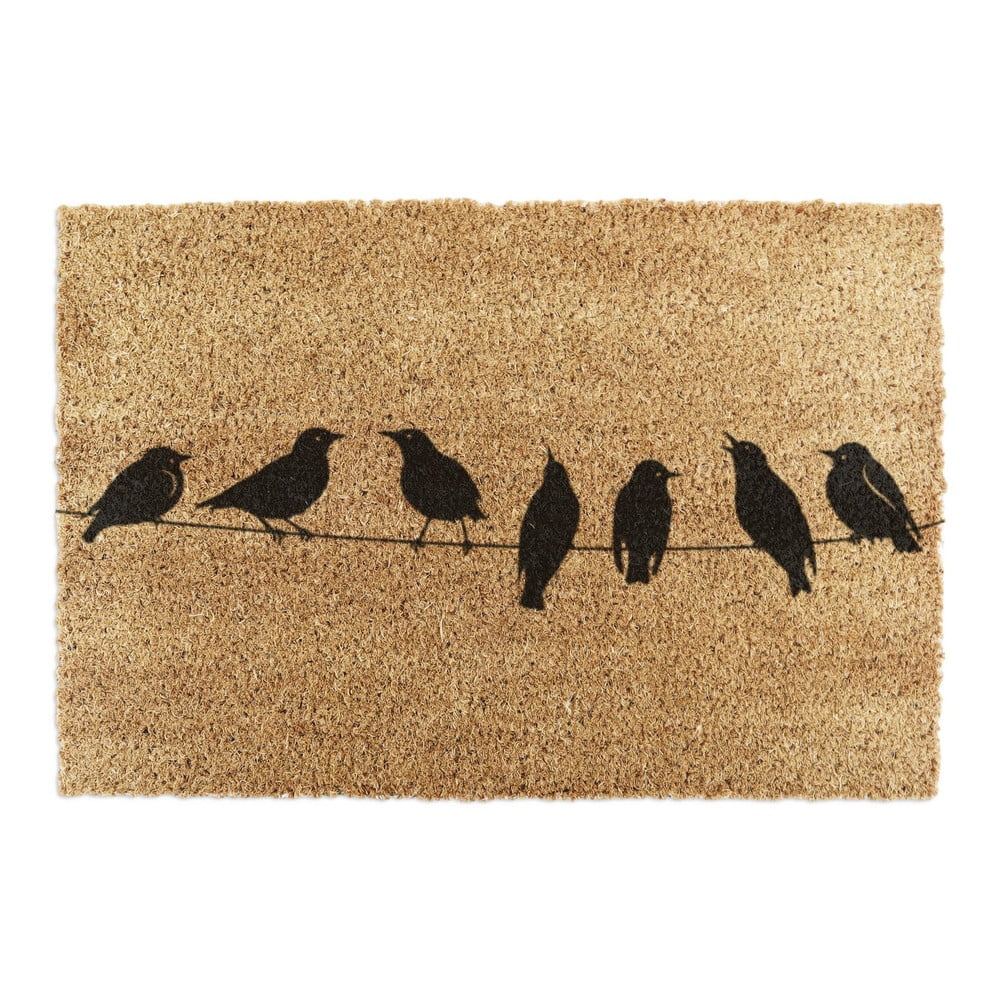 Zerbino in fibre di cocco 40x60 cm Birds On a Wire – Artsy Doormats | Zerbini