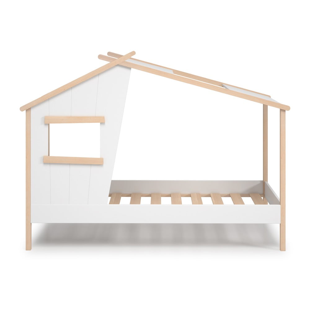 Letto per bambini in legno di pino bianco 90x190 cm Luba - Marckeric | Letti per bambini