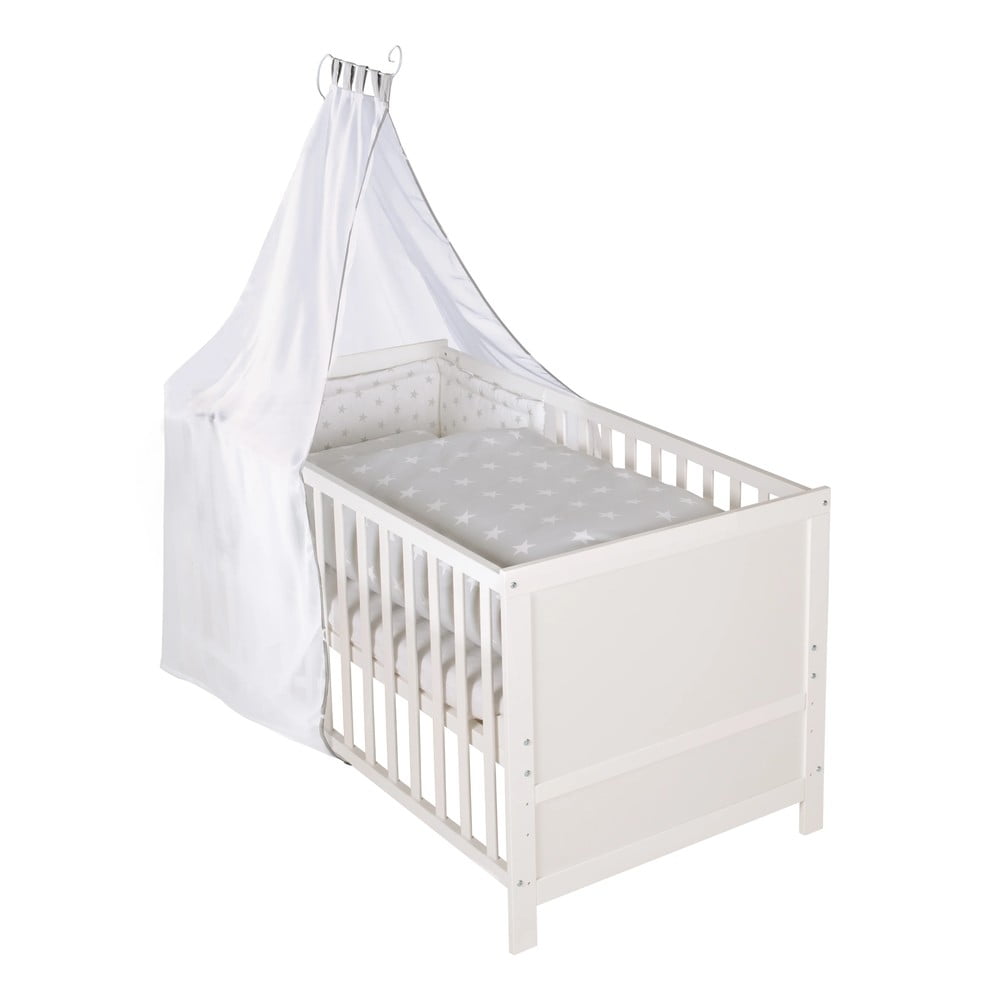 Culla bianca con baldacchino 70x140 cm - Roba | Lettini