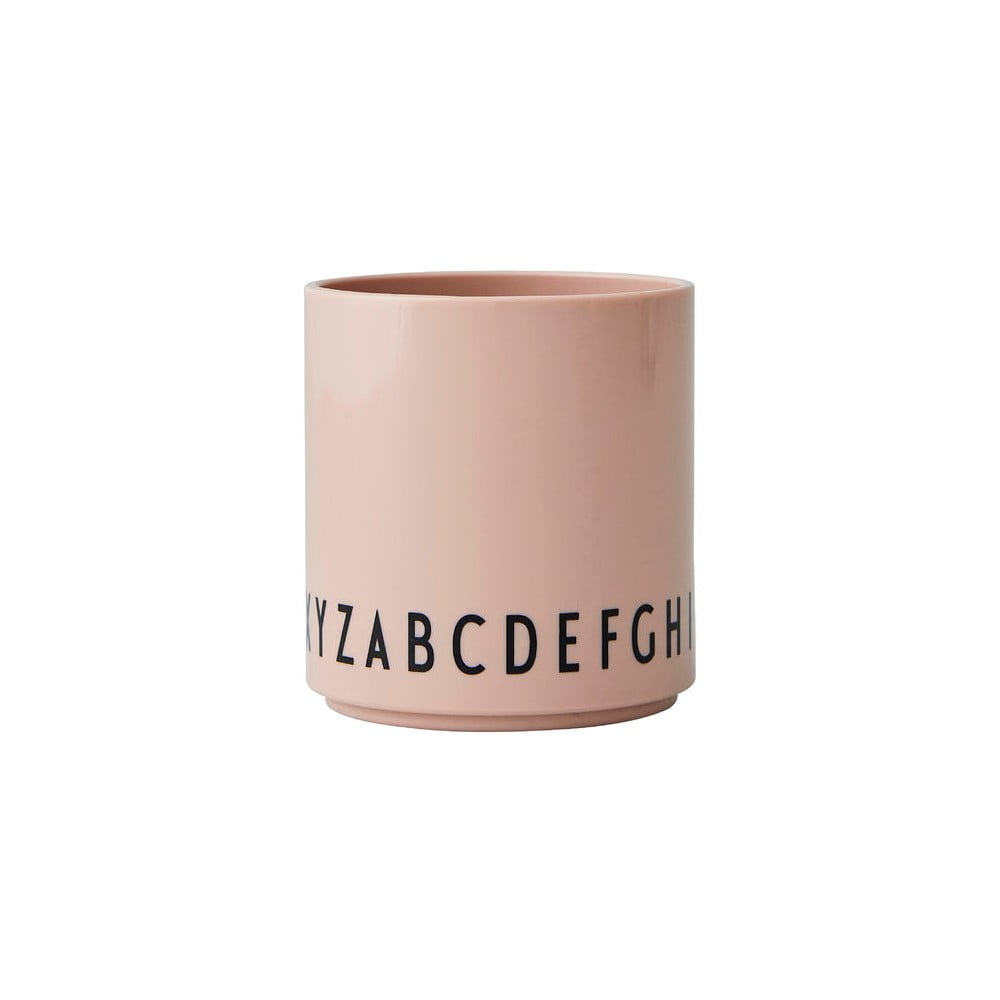 Tazza per bambini rosa Eat & Learn - Design Letters | Tazze per bambini