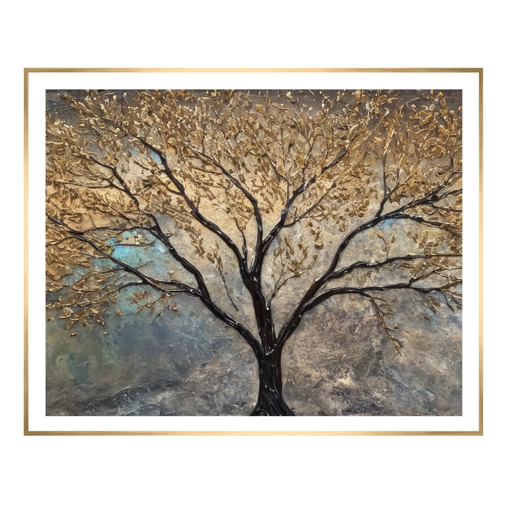 Quadro 40x50 cm Golden Tree   | Quadri