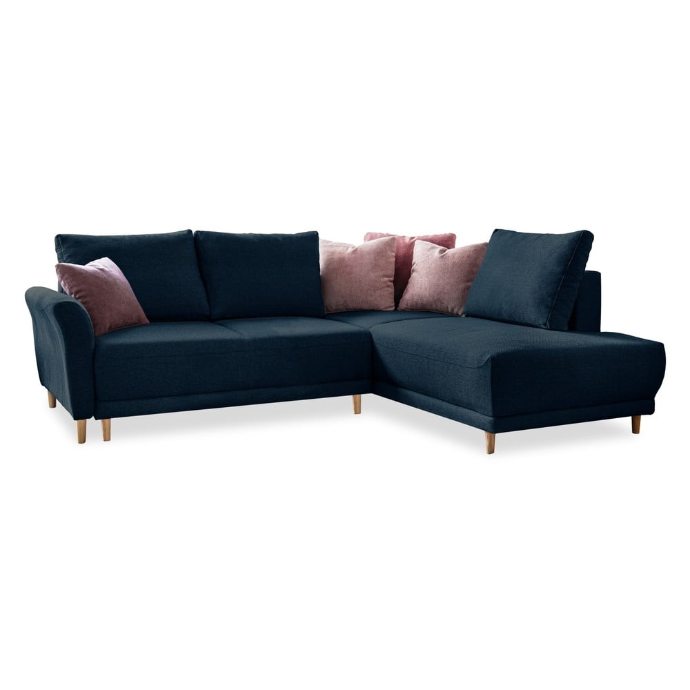Divano letto angolare blu navy, angolo destro Lovely Annie - Miuform | Divani ad angolo