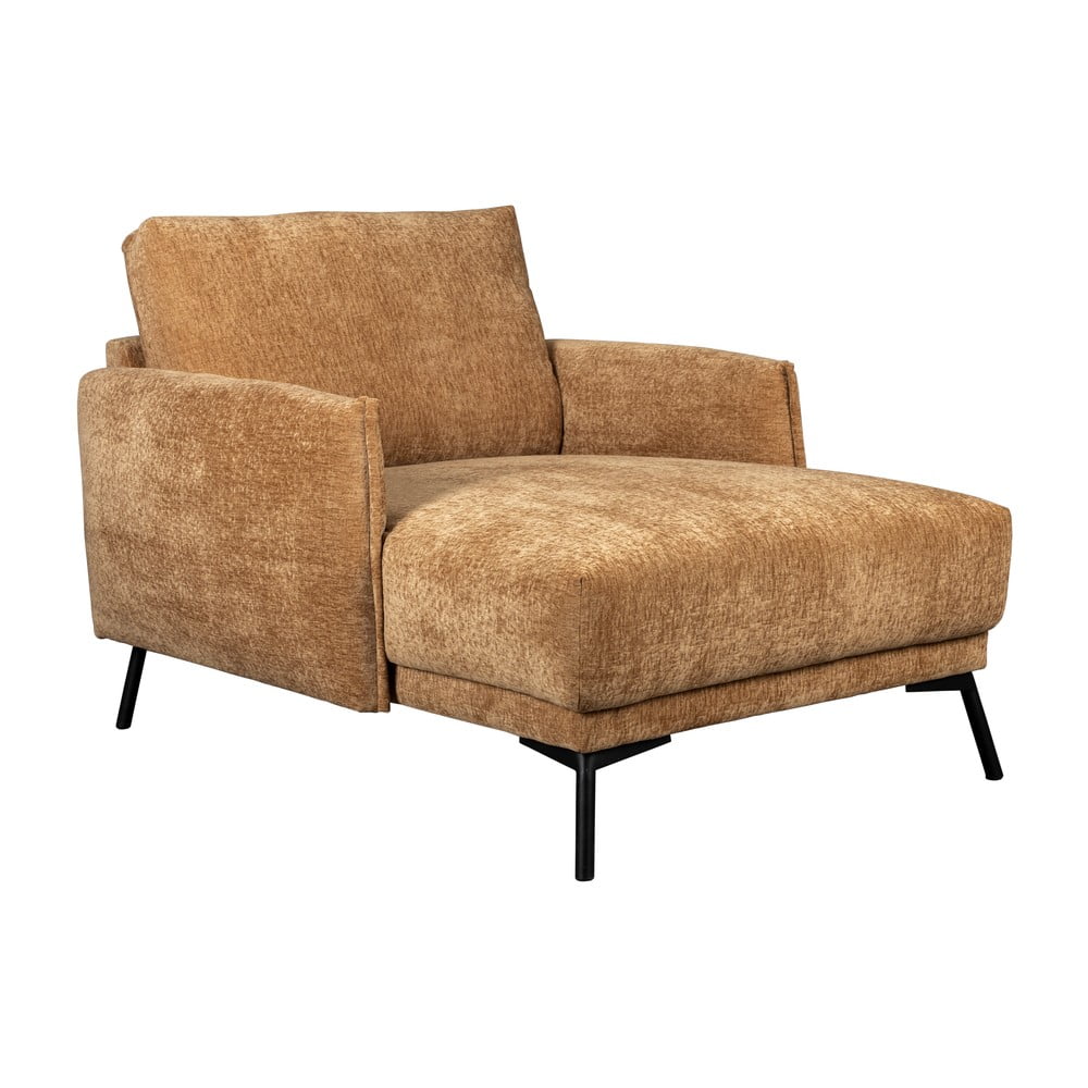 Poltrona lounge color senape Harper - Dutchbone | Chaise-longue e pouf