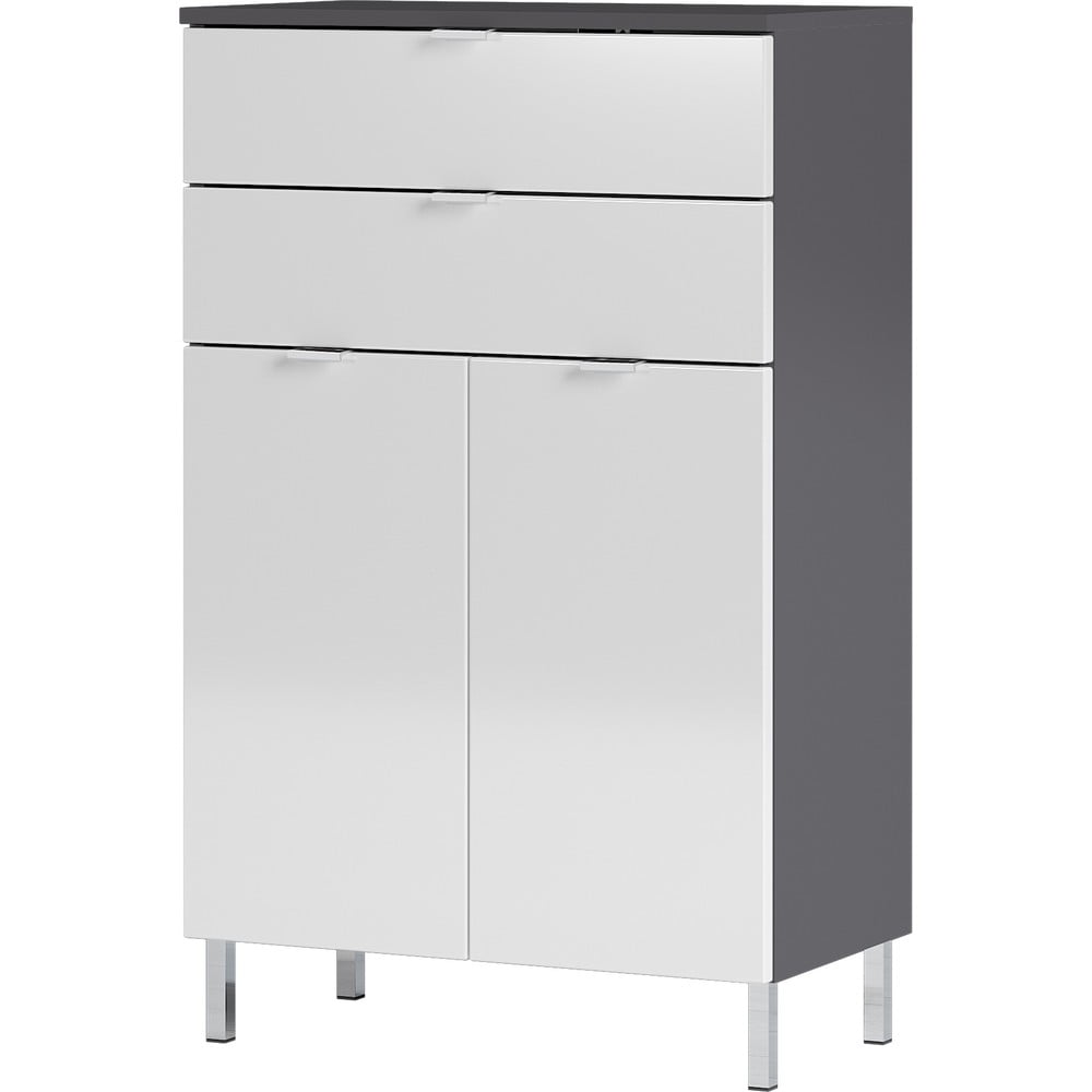 Mobile bagno alto bianco-grigio 60x97 cm Mauresa - Germania | Armadietti e mobili da bagno