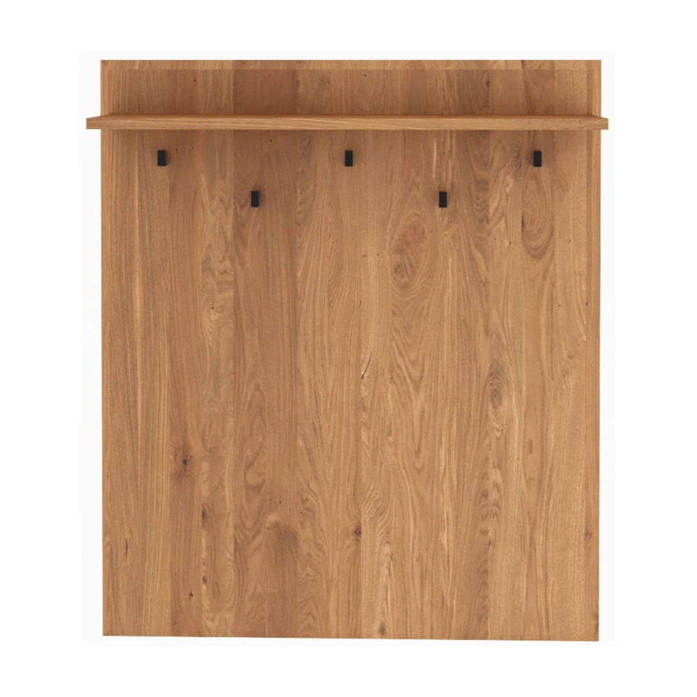 Appendiabiti da parete in legno di quercia in colore naturale con ripiano Abies - The Beds | Attaccapanni