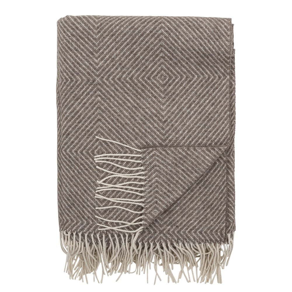 Coperta marrone in misto lana 140x200 cm Hoshi - Bloomingville | Coperte
