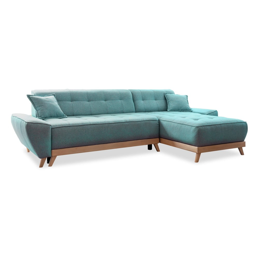 Divano letto angolare turchese (variabile) Dazzling Daisy - Miuform | Divani ad angolo