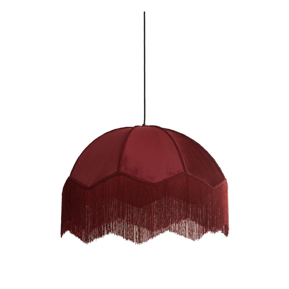 Lampadario bordeaux con paralume in tessuto ø 50 cm Malacia - Light & Living | Lampadari