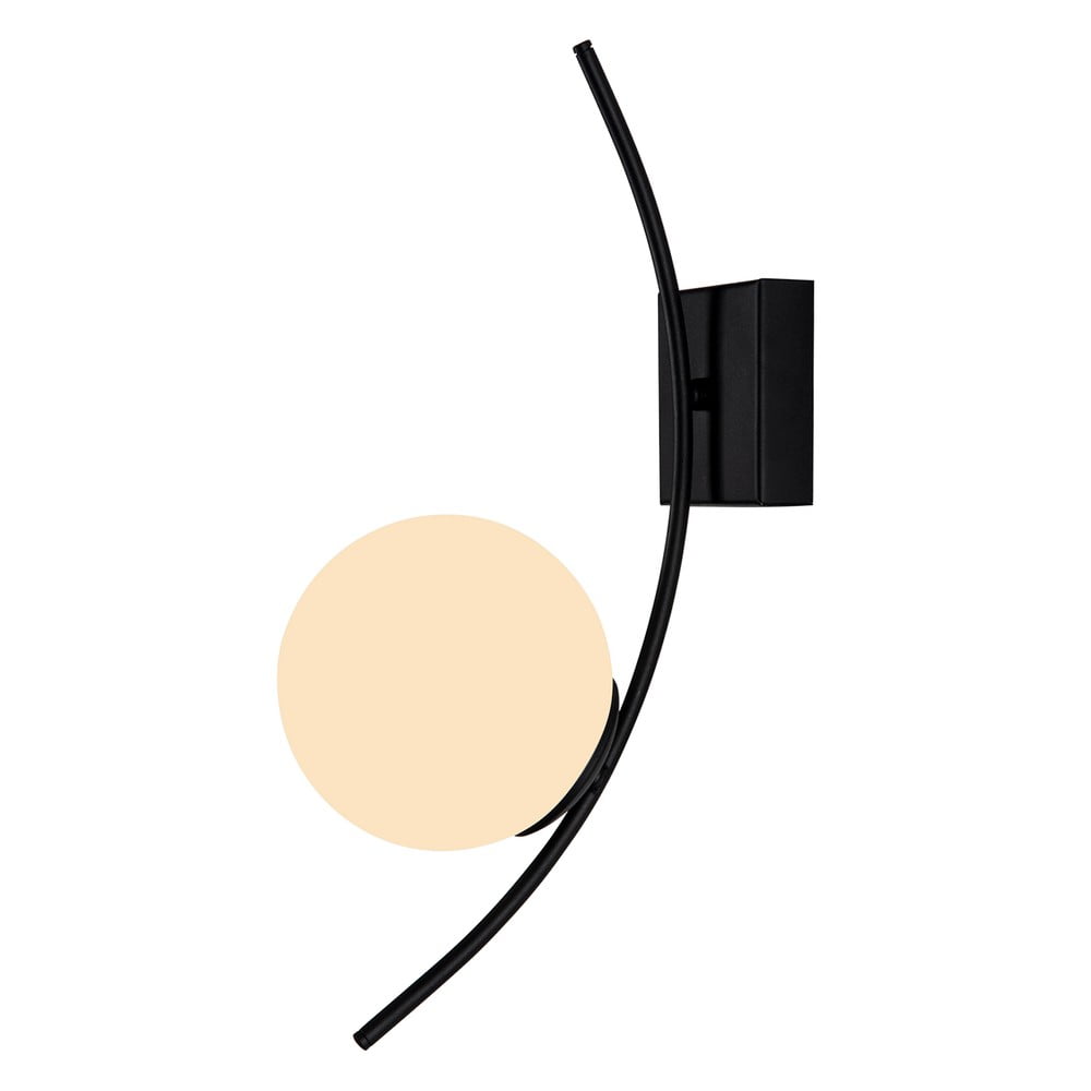 Lampada da parete nera, altezza 44 cm Yay - Squid Lighting | Lampade da parete
