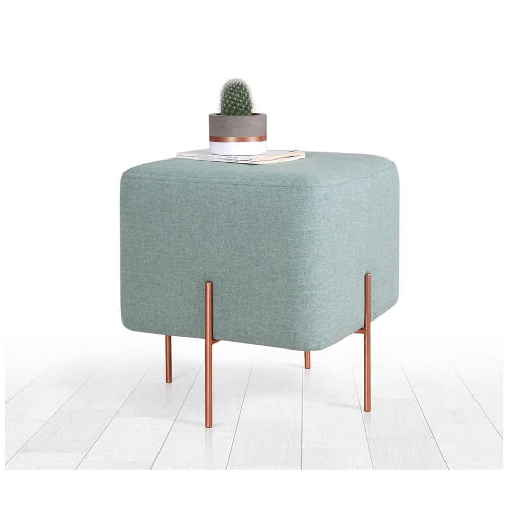 Sgabello azzurro Copper - Artie | Sgabelli e pouf