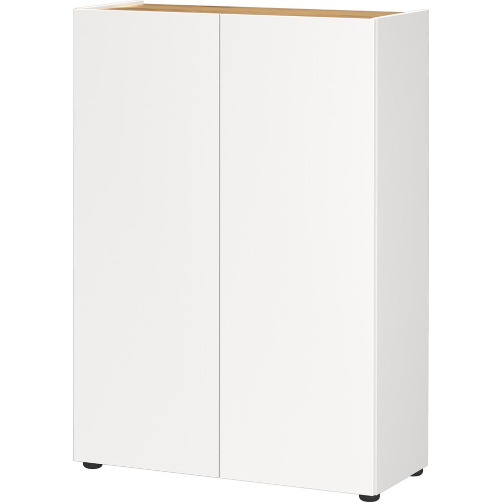 Scarpiera bianca con effetto rovere 74x105x33 cm Alviano – Germania | Scarpiere