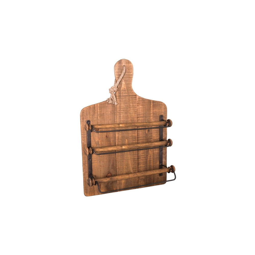 Supporto a parete per lamina da cucina in legno di abete - Antic Line | Portarotoli da cucina
