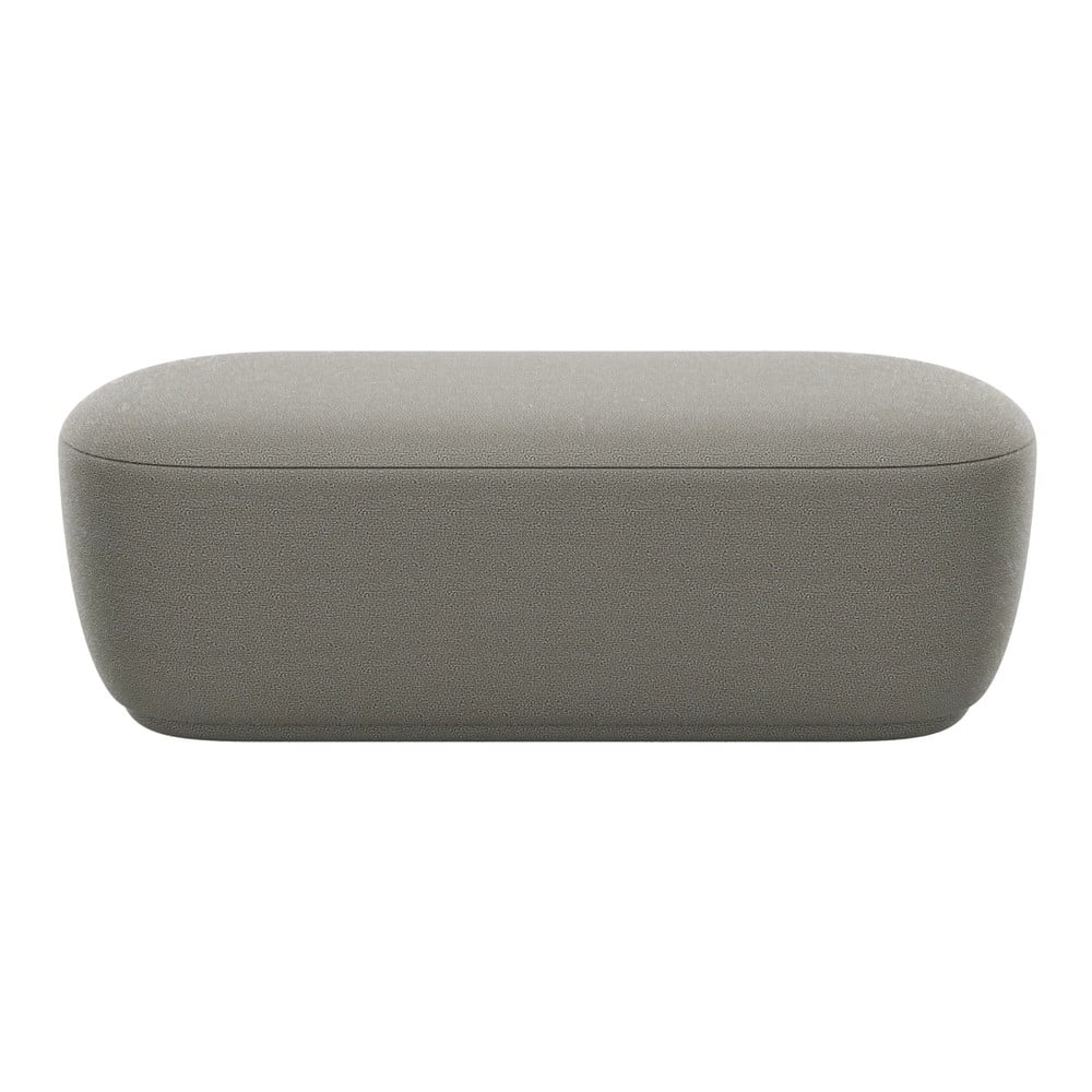Panca grigia in tessuto bouclé Kuon - Blomus | Panche