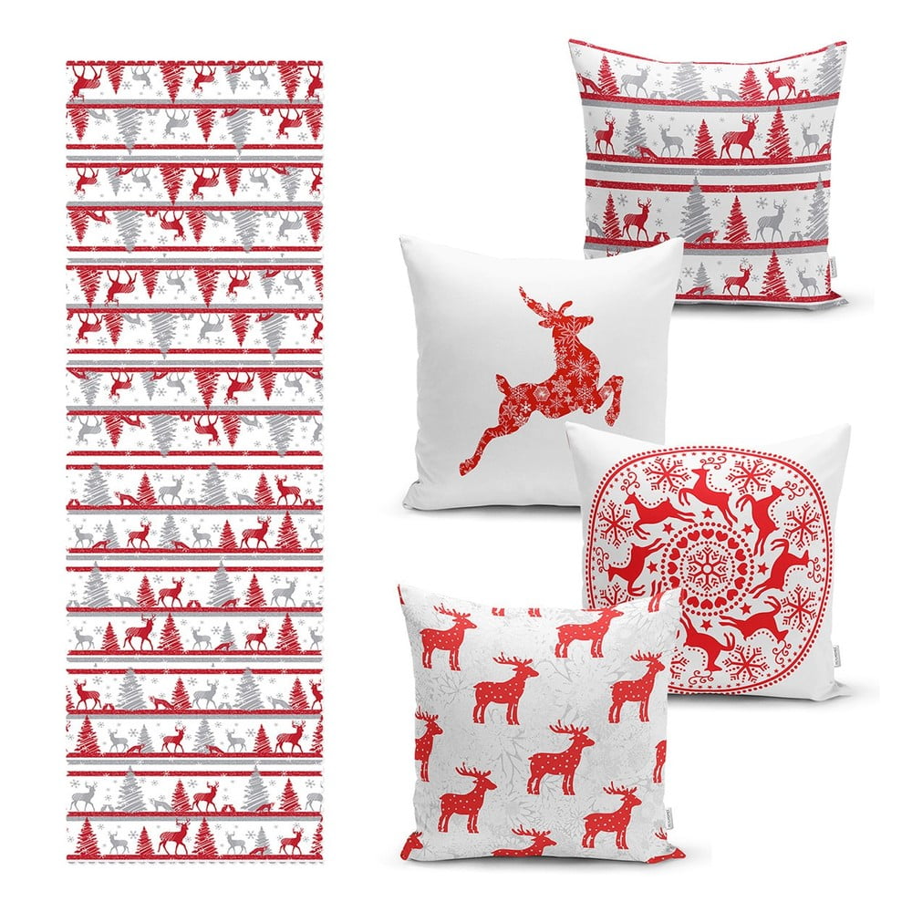 Set di federe e battistrada 5 pezzi - Mila Home | Federe