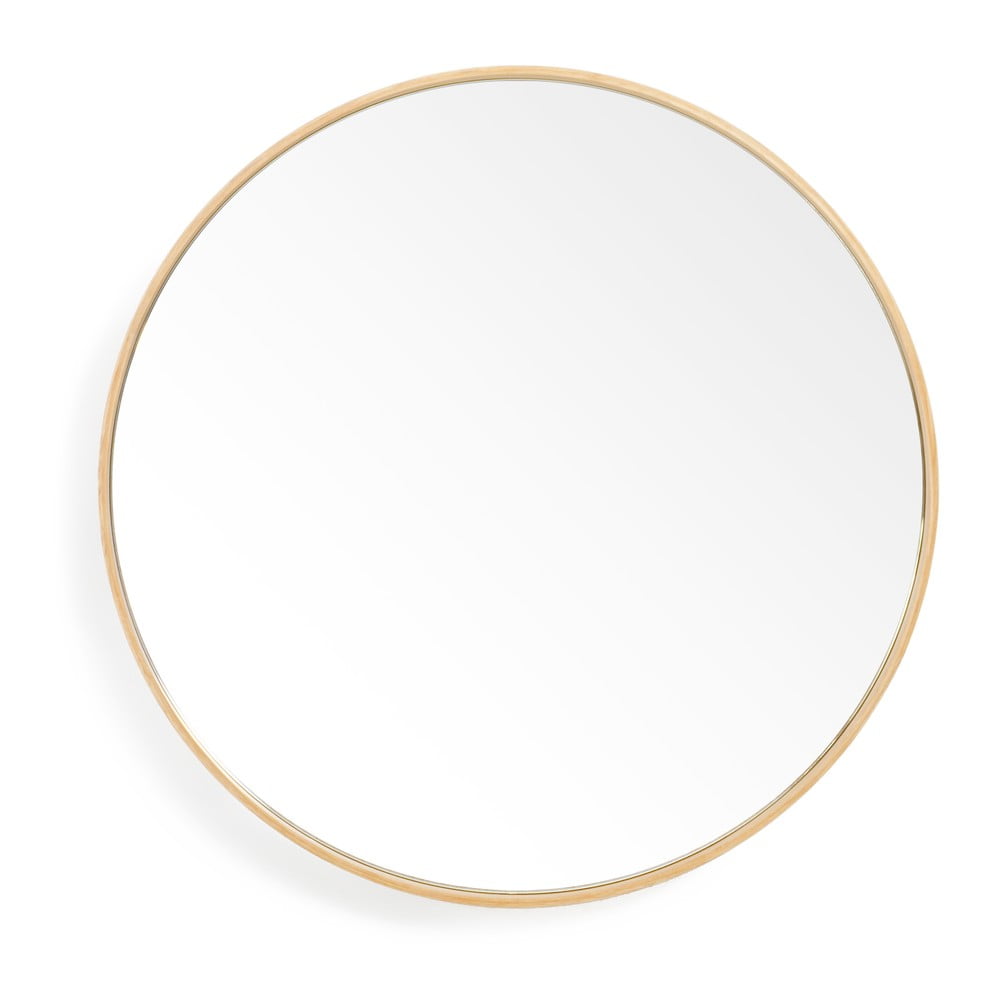 Specchio da parete con cornice in rovere Glance, ø 45 cm Galnce - Wireworks | Specchi