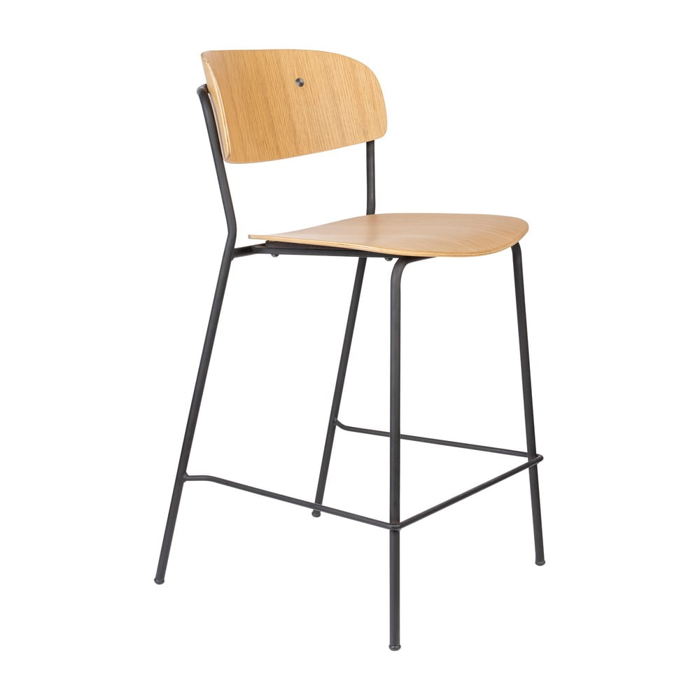 Set di 2 sgabelli da bar in colore naturale 89 cm Jolien - White Label | Sedie da bar