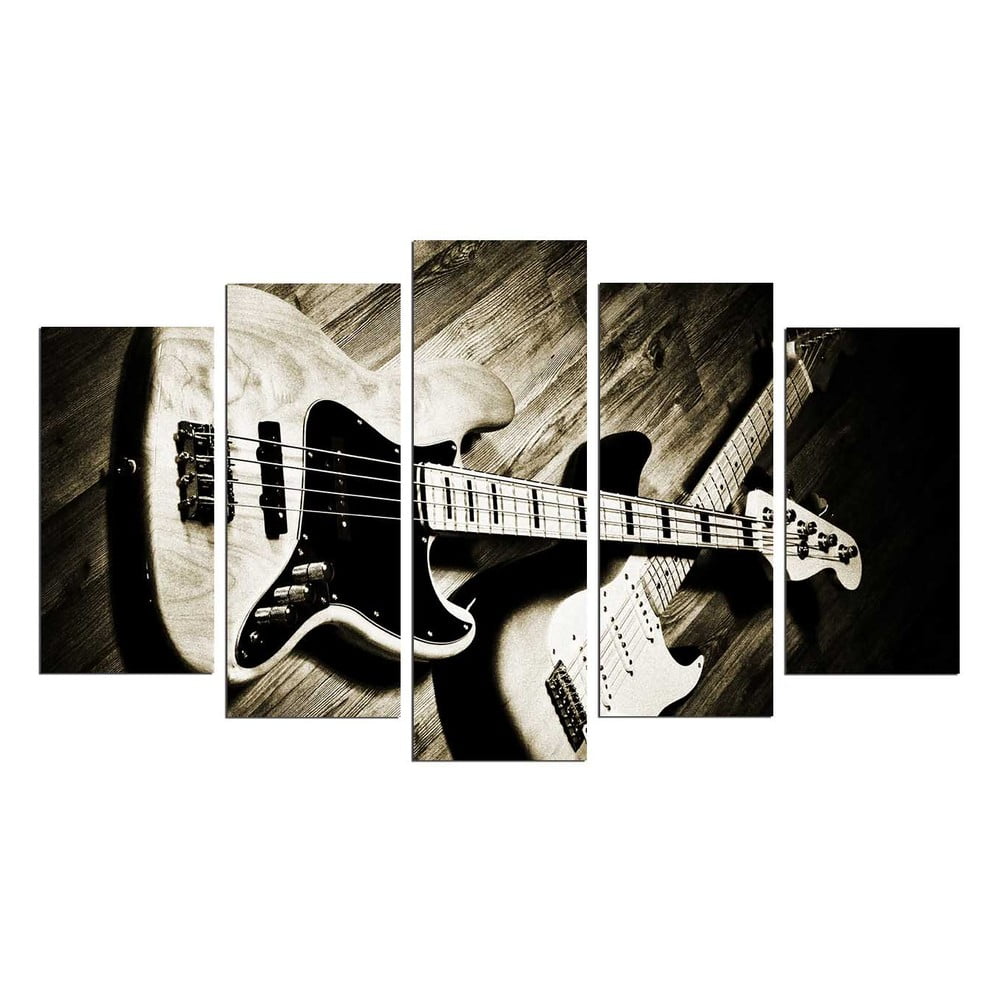 Quadro a più parti Chitarra, 110 x 60 cm - Wallity | Quadri