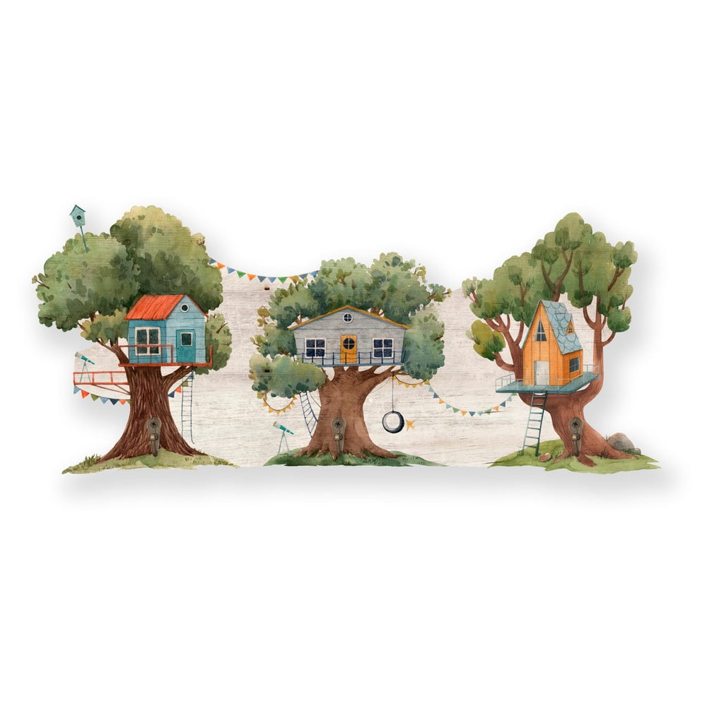 Appendiabiti verde per bambini Tree House - Little Nice Things | Appendiabiti per bambini