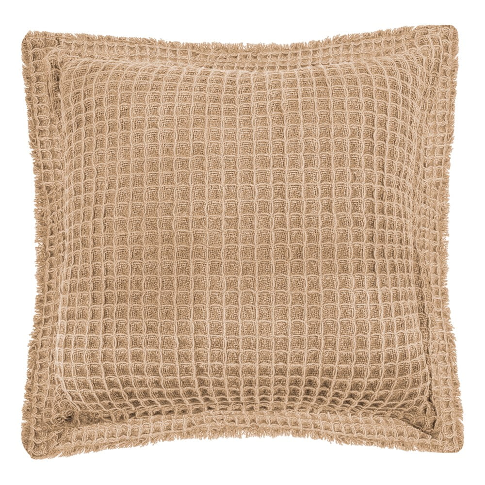 Cuscino decorativo in cotone beige Waffle, 45 x 45 cm - Tiseco Home Studio | Cuscini decorativi