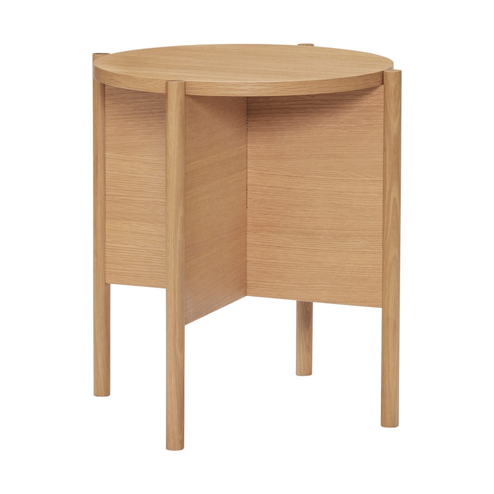 Tavolinino rotondo in rovere ø 45 cm Heritage - Hübsch | Tavolini