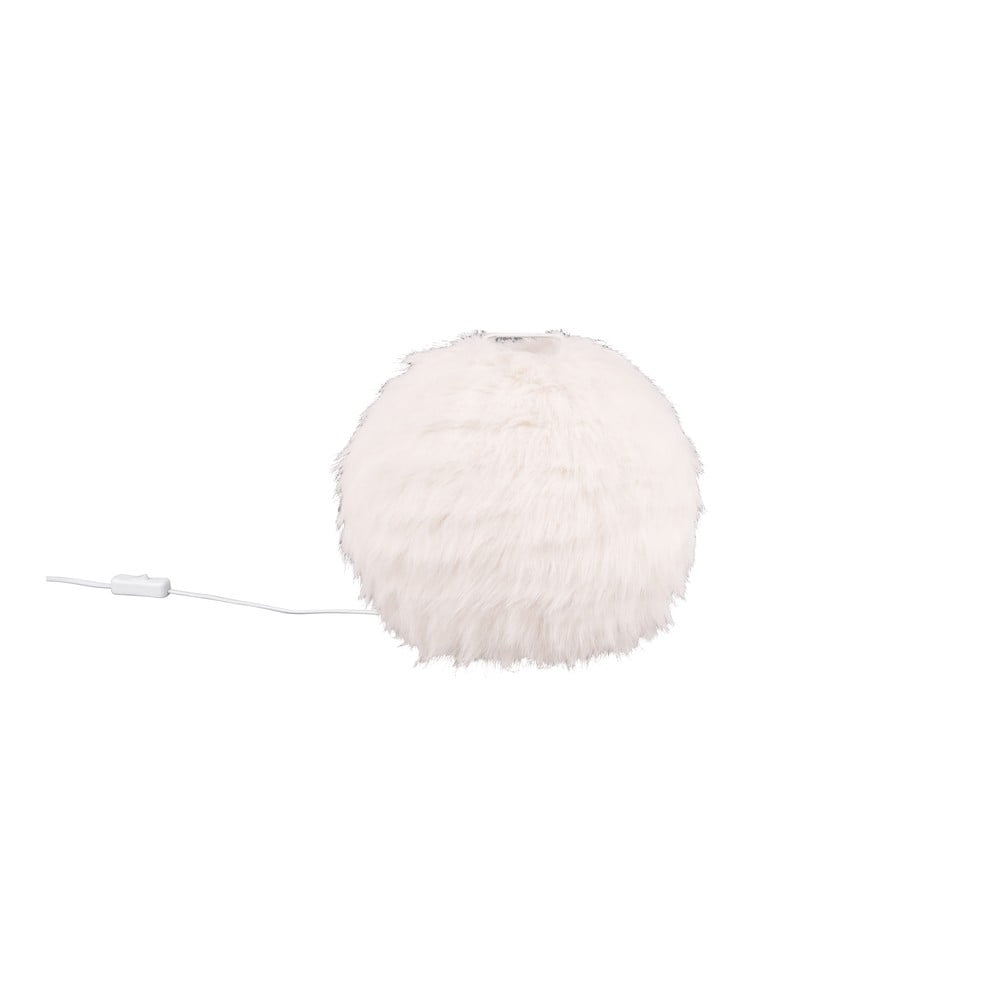 Lampada da tavolo color crema (altezza 24 cm) Furry - Trio | Abat-jour e lampade da tavolo