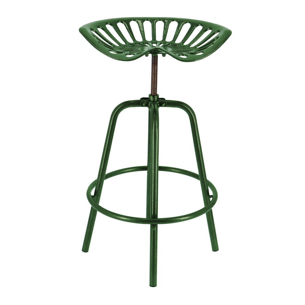 Sgabello da giardino in metallo verde Traktor - Esschert Design | Sgabelli da bar per giardino