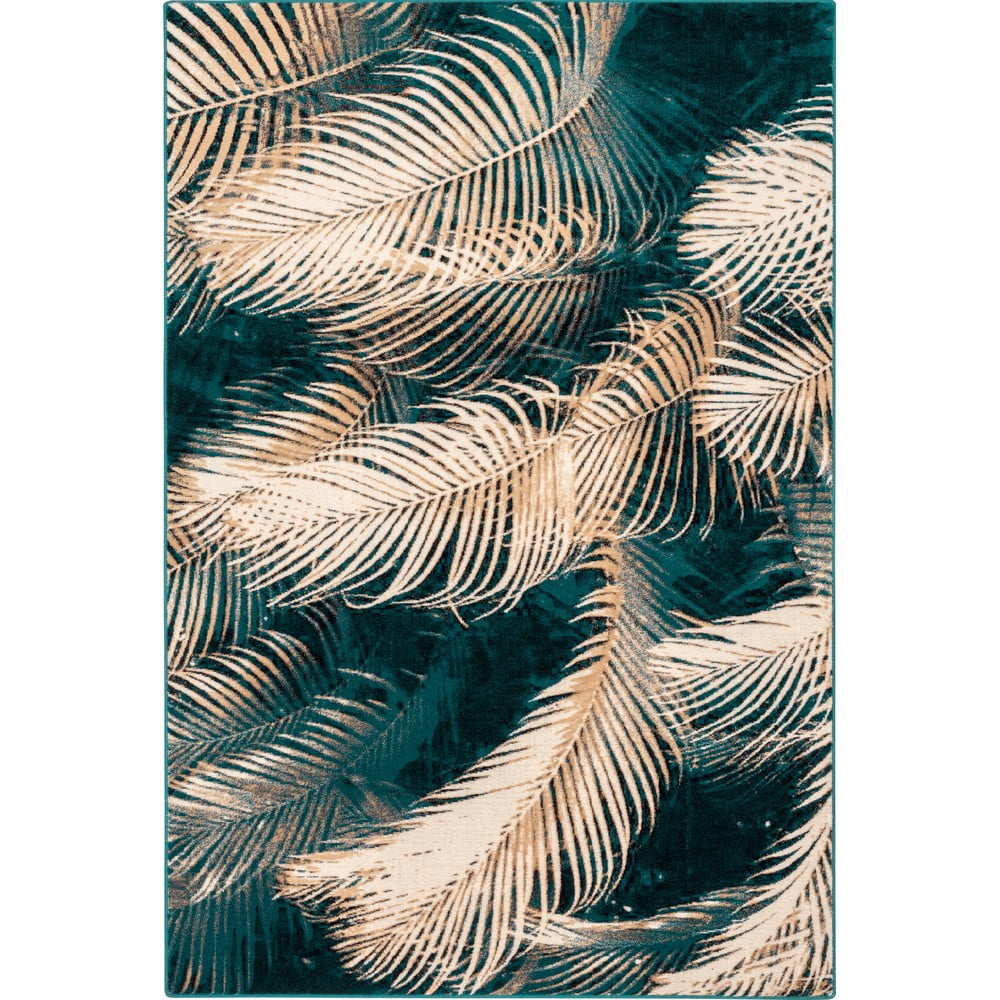 Tappeto in lana color petrolio 133x180 cm Areca - Agnella | Tappeti