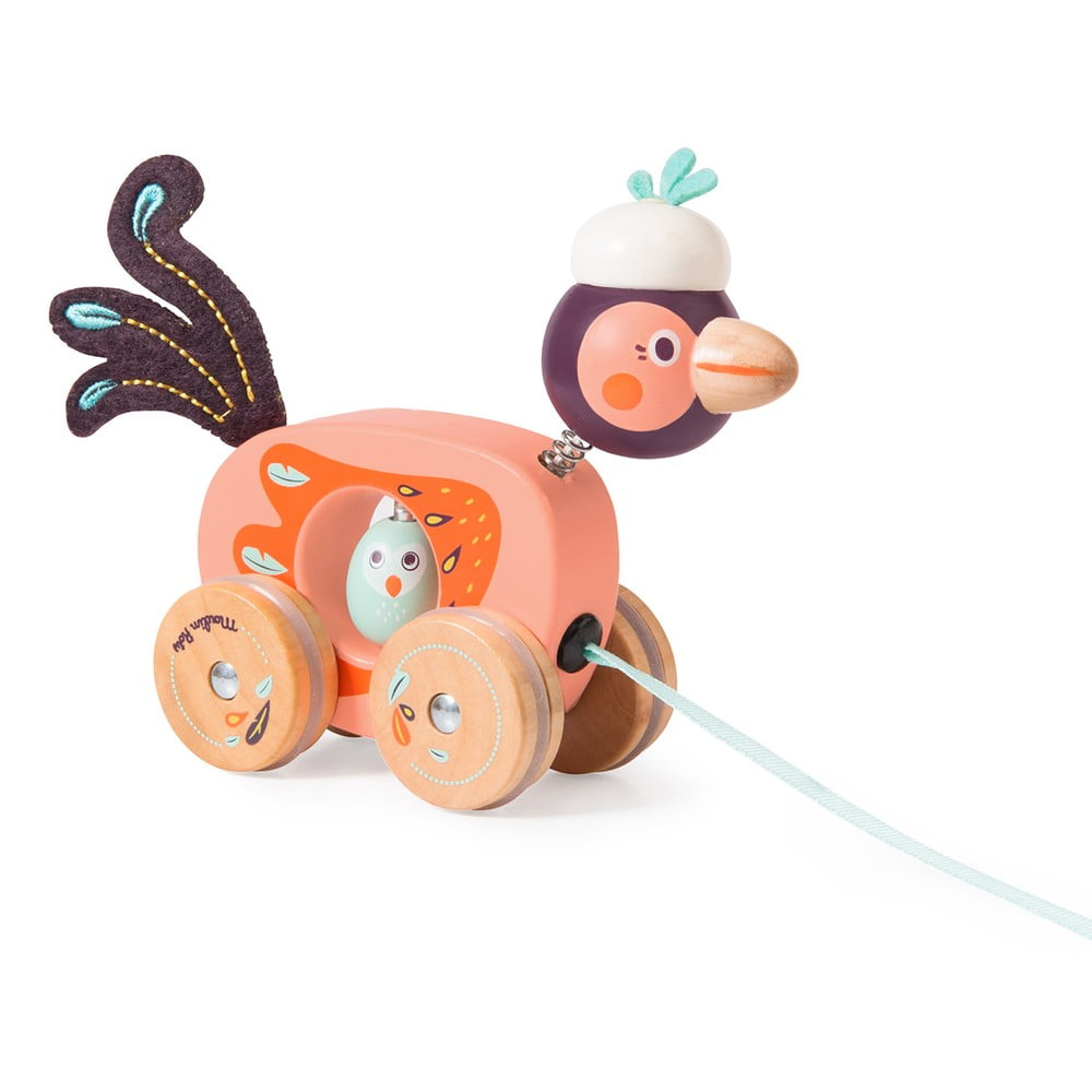 Giocattolo da tirare Bird - Moulin Roty | Giocattoli per bambini