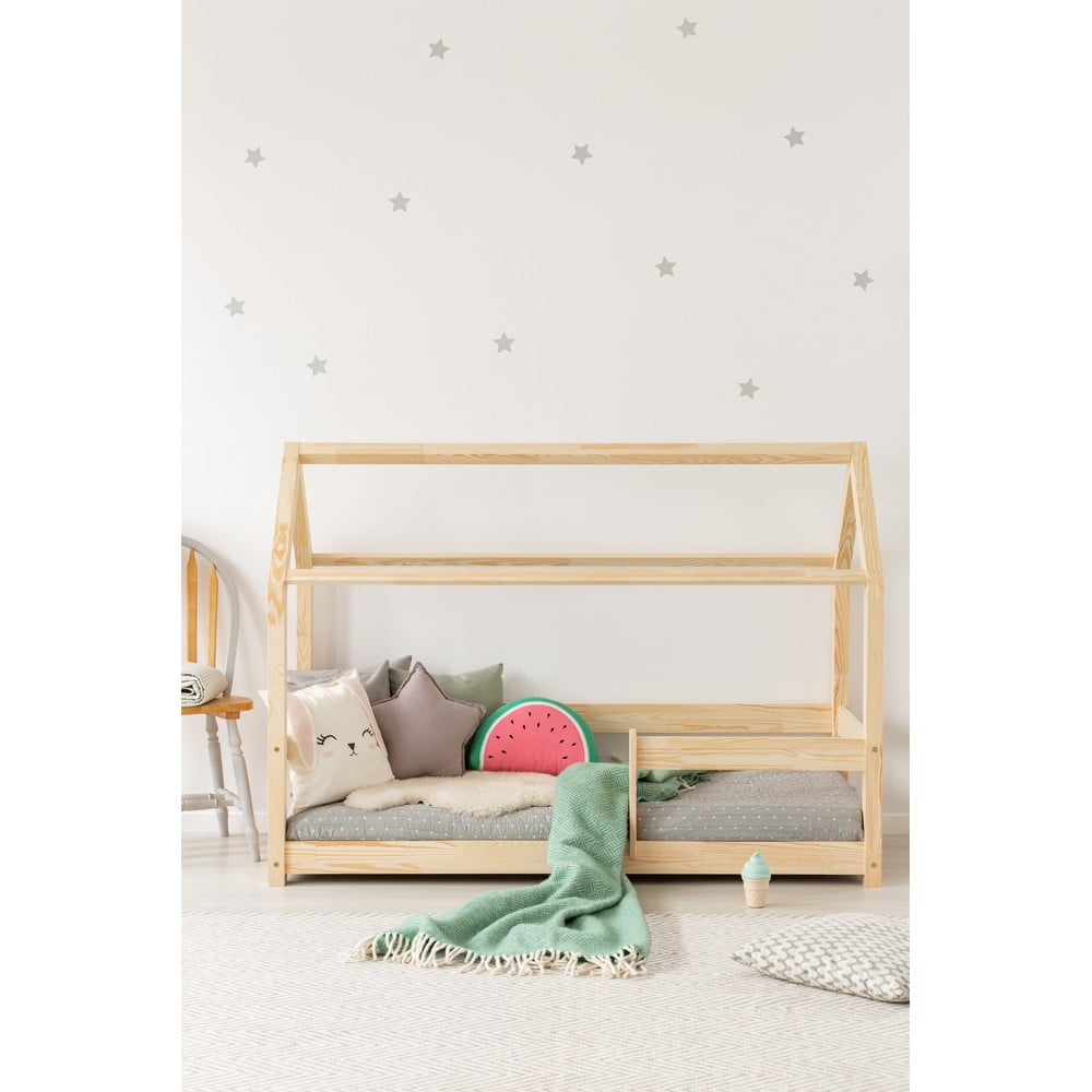 Letto per bambini in legno di pino 70x140 cm Mila MB - Adeko | Letti per bambini