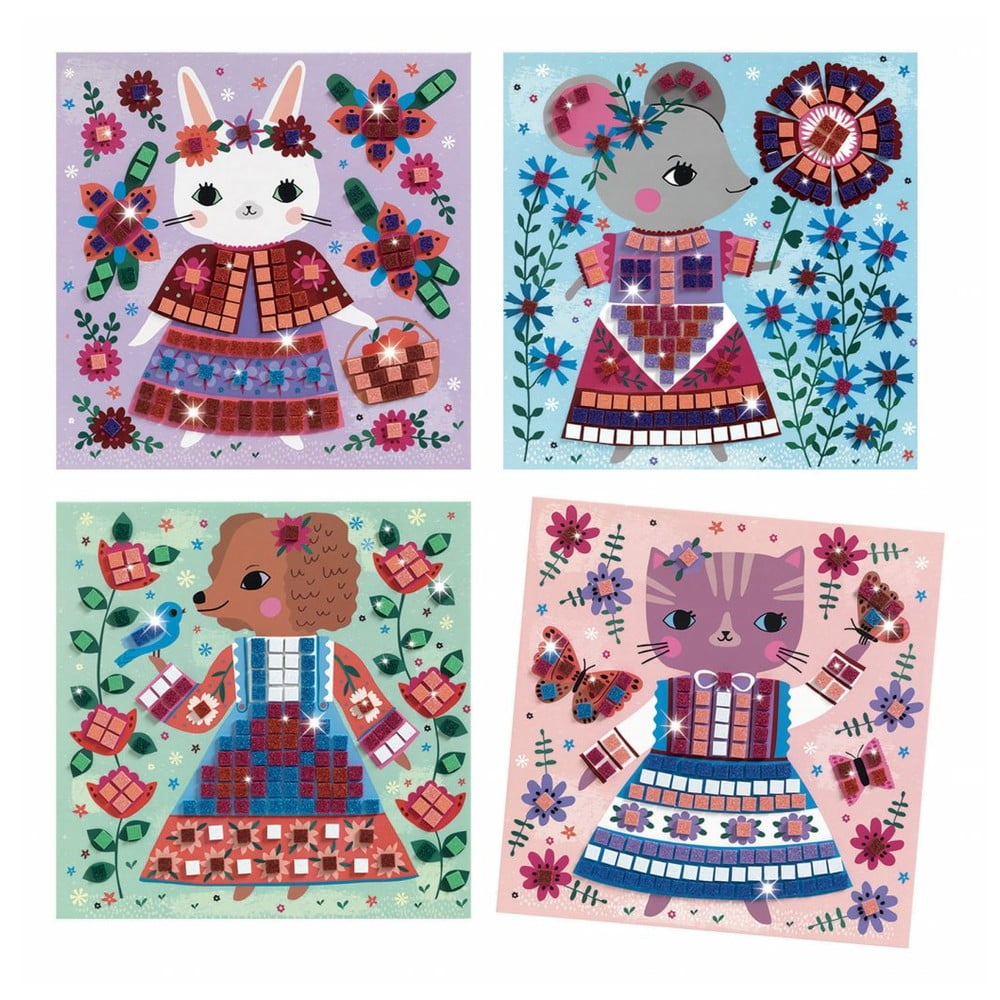 Set creativo Glittery Pets - Djeco | Giocattoli creativi