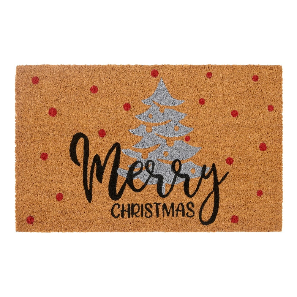 Zerbino in fibre di cocco a tema Natale 40x70 cm Silver Christmas – Hanse Home | Zerbini