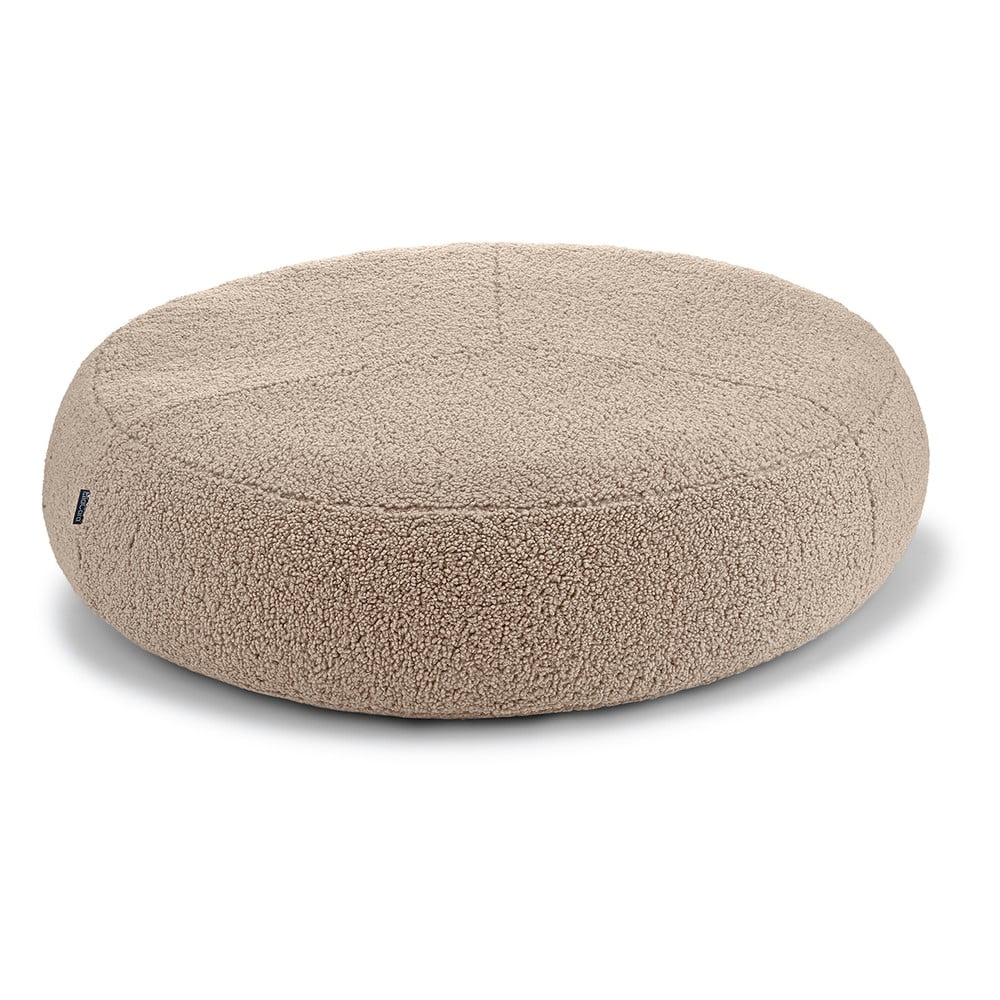 Cuccia beige in materiale bouclé ø 90 cm Senso Pouffe Greige M/L - MiaCara | Cucce per animali