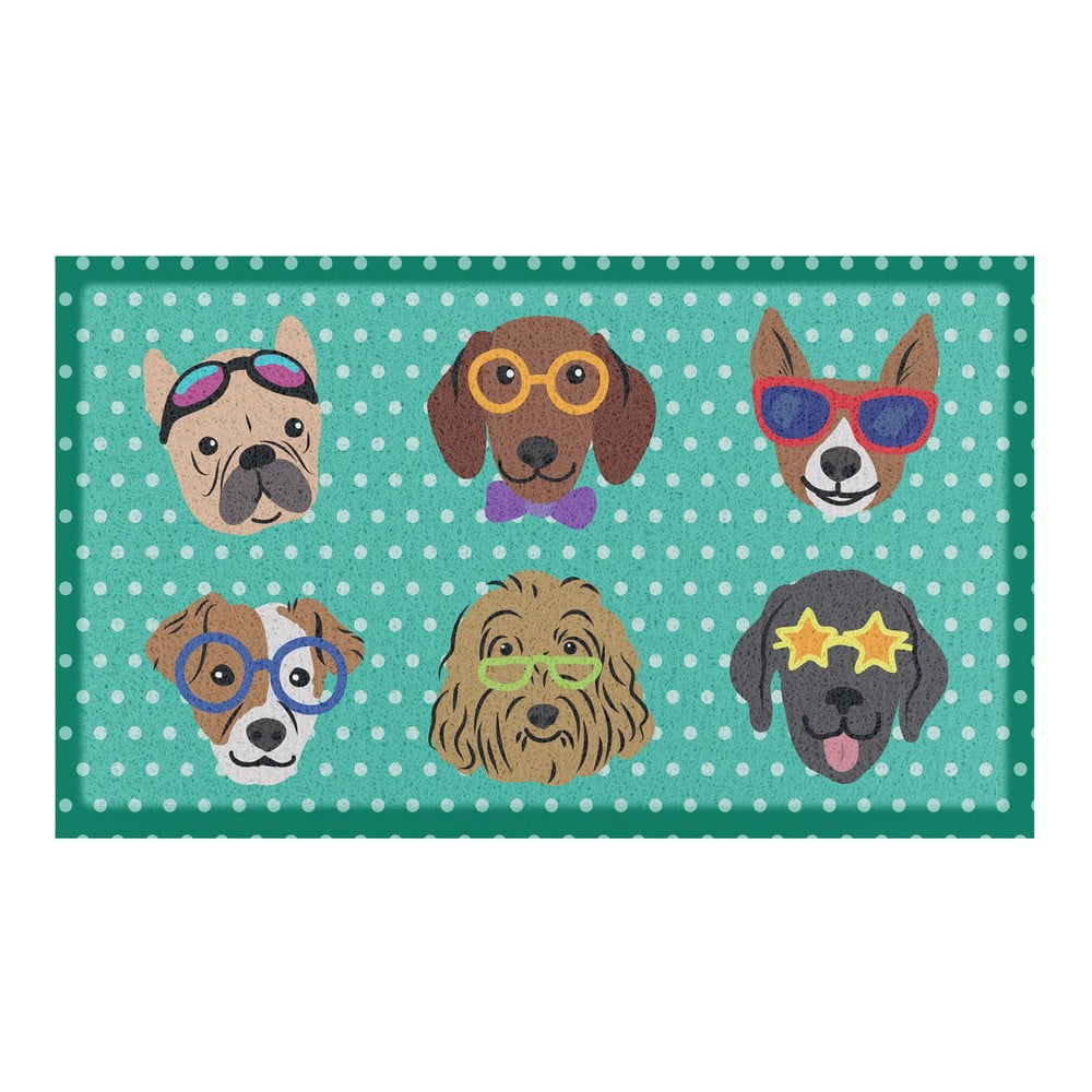 Zerbino 40x70 cm Dogs on Polka Dots – Artsy Doormats | Zerbini