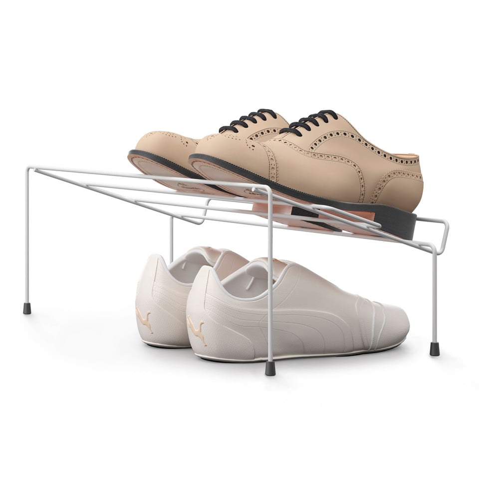 Set di 2 portascarpe in acciaio inox bianco Cipok - Metaltex | Organizer per scarpe