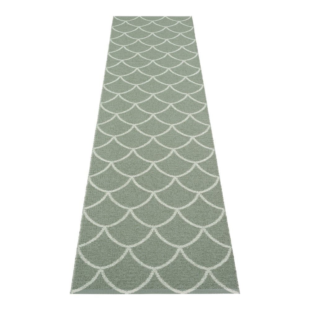 Passatoia da interno/esterno verde 70x300 cm Kotte Army Sage – Pappelina | Tappeti per esterni